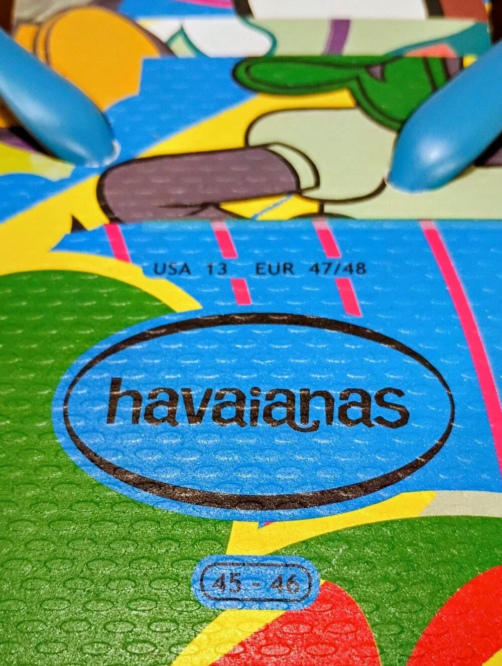 havaianas Men's SZ 13 Multicolor Graphic Flip Flops Sandals BRAND-NEW w/tags